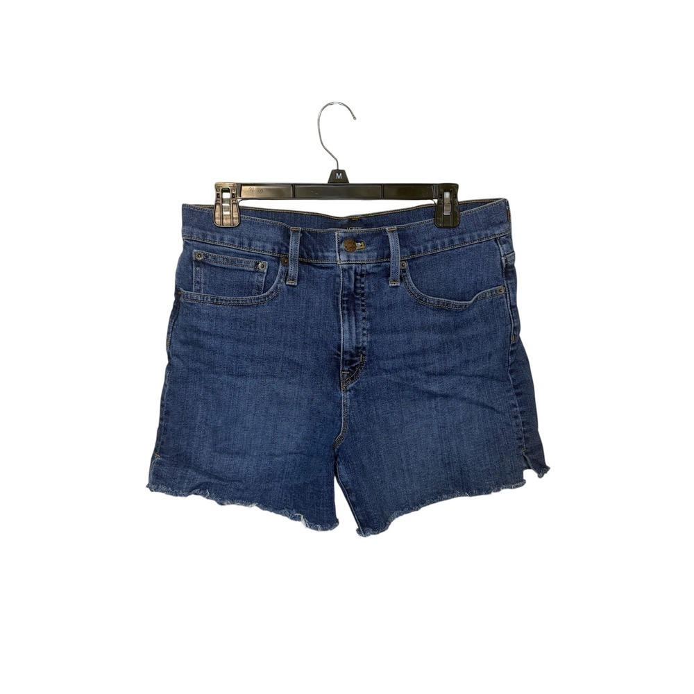 J.Crew Denim Shorts Womens Size 29 Dark Wash Frayed Hem Casual